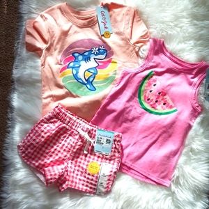 Bundle of 3 Cat and Jack  SZ 4T and 5T NWT